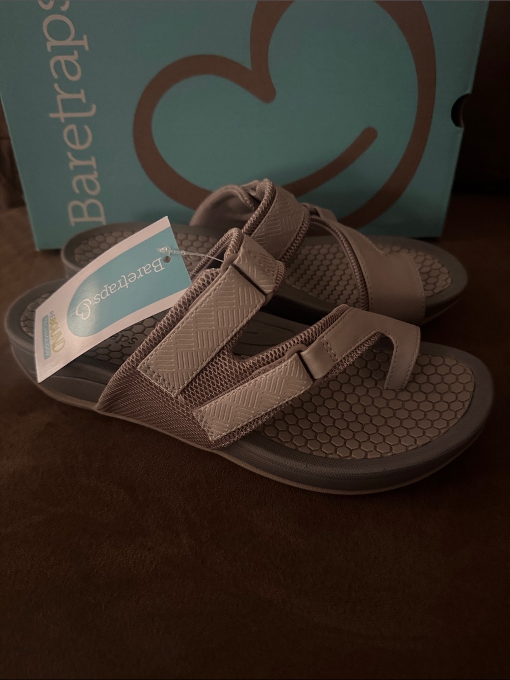 Baretraps Comfort Sandals Womens 7 Tan Dina
